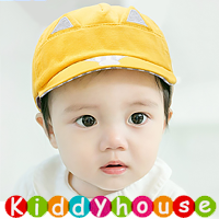  【售完】百日宴bb嬰兒／女童派對髮飾物用品~Happy貓咪耳小童BB Cap帽 Kids Cap HT024 現貨 