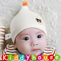  【售完】百日宴bb嬰兒／女童派對髮飾物用品~柔軟小熊襟章BB帽 Baby Hat H637 現貨  