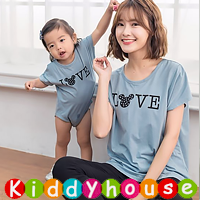  【售完】online香港孕婦時裝服飾專門店hk~清爽哺乳餵奶衫+BB衫 親子裝 MF363 現貨  