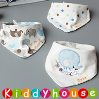  【售完】嬰兒用品~三角巾雙層純棉口水肩bib(3件裝) BB630 現貨  