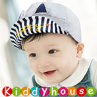  【售完】百日宴bb嬰兒／女童派對髮飾物用品~Happy貓咪耳小童BB 軟邊Cap帽 Kids Cap HT025 現貨  