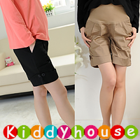  online香港孕婦時裝服飾專門店hk~大肚婆顯瘦托腹短褲(2色) Maternity Shorts M079 現貨  