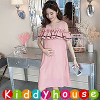 ❗❗只求清貨~2折❗❗online香港孕婦時裝服飾專門店hk~時尚雪紡哺乳裙 MF386 現貨