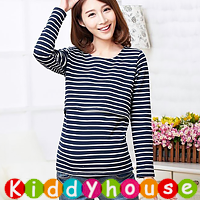 【售完】online香港孕婦時裝服飾專門店hk~簡約百搭秋冬OL上班顯瘦哺乳衣／餵奶衫裙(藍) MF216 現貨  