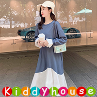  【售完】online香港孕婦時裝服飾專門店hk~簡約時尚哺乳裝餵奶衫裙 MF437 現貨  