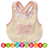  【售完】嬰兒bb用品~日系純棉小公主口水肩圍裙(Lovely Baby) BB1306 現貨  