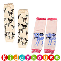  【售完】bb嬰兒用品~優質可愛動物圖案寬口bb襪套／護膝Leg Warmer S0042 現貨  