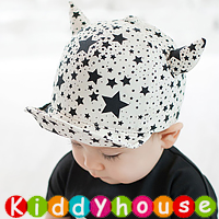  【售完】嬰兒男女童髮飾~型仔小公主／小王子BB Cap帽(白) H416 現貨  