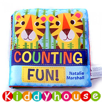  【售完】bb嬰兒玩具／禮物精選~可愛精靈動物學數目英文布書 T435 現貨  