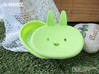  兔子香皂盒-綠色  