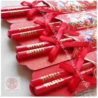  燙金紅袋包裝囍筷 結婚回禮 婚禮小物 wedding favor 批發  