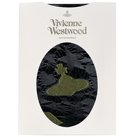  全新Vivienne Westwood黑色心心影子Logo絲襪  
