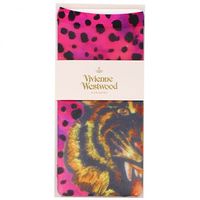  全新Vivienne Westwood桃紅色老虎頭短絲襪  