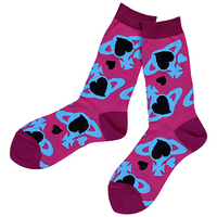  全新Vivienne Westwood紫色心形Logo短襪  
