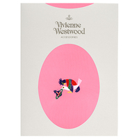  全新Vivienne Westwood鮮粉紅色燕子雞Logo絲襪  