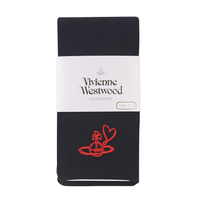  全新Vivienne Westwood黑色心心Logo絲襪長褲  