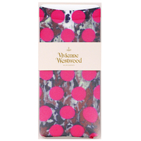  全新Vivienne Westwood桃紅色波點圖案短絲襪  