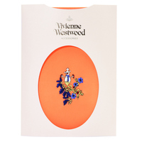  全新Vivienne Westwood橙色雪人Logo絲襪 