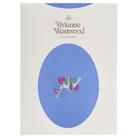  全新Vivienne Westwood紫藍色燕子雞Logo絲襪  