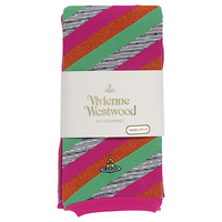  全新Vivienne Westwood桃紅色彩色斜間Logo長褲 
