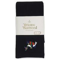  全新Vivienne Westwood黑色燕子雞Logo絲襪長褲  