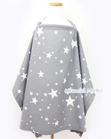 韓國直送全綿手工 哺乳用品 餵奶巾/哺乳巾/nursing cover/母乳/ BB用品/0m+ / 灰星