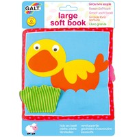 GALT soft book 出口 英國 立體 響紙 咇咇器 多觸感 嬰兒 早教 動物 布書 小鴨款 $22