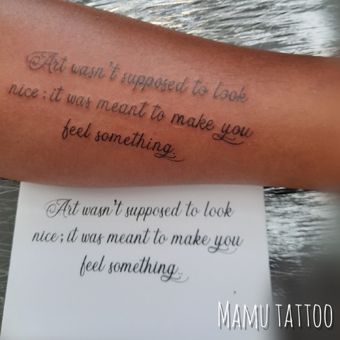 Lettering tattoos