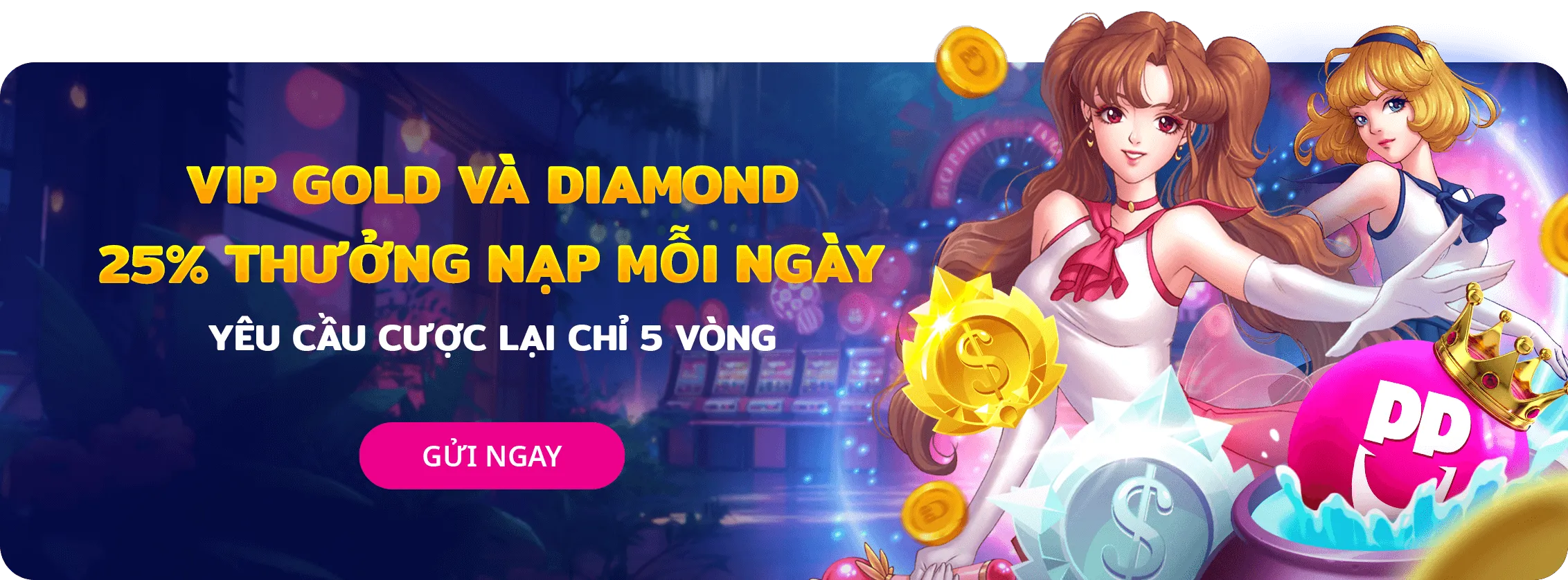Vip - Thưởng Nạp Mỗi Ngày 25%! - Gold & Diamond