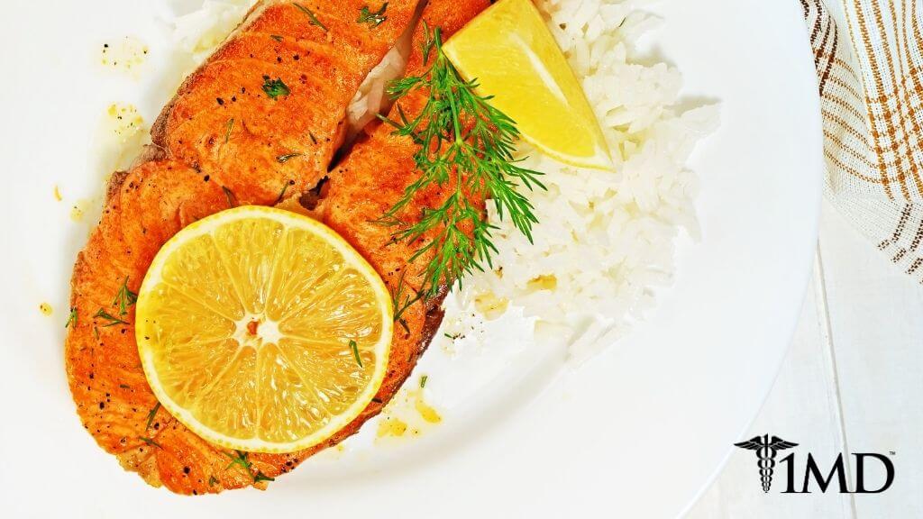 Easy Pan-Seared Salmon With Lemon Garlic Cream Sauce for Omega-3s