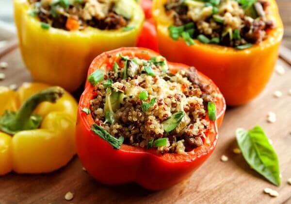 Protein-Packed Quinoa Stuffed Peppers