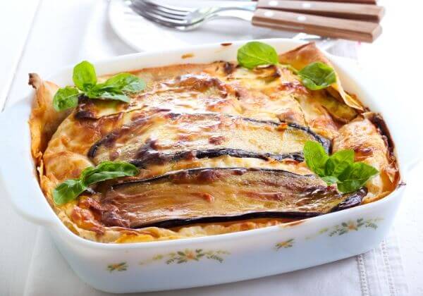 Eggplant and Sweet Potato Lasagna + Benefits of the Vegetarian Diet