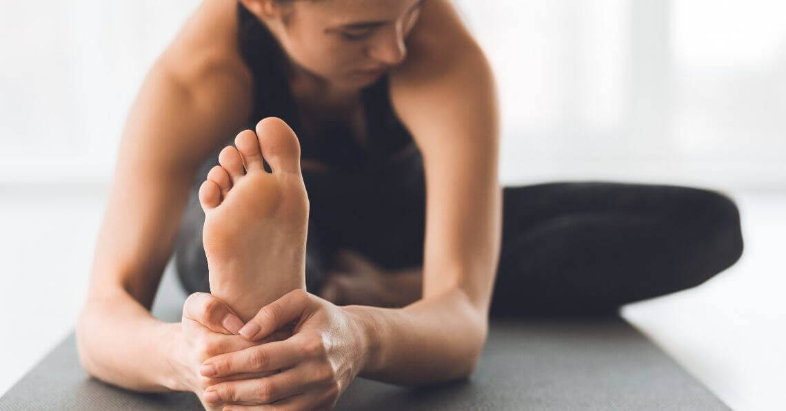 Woman doing yoga