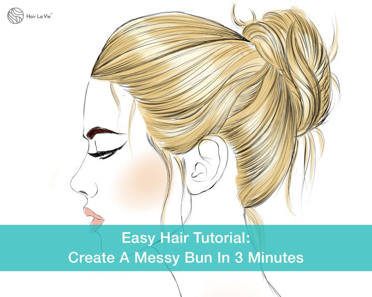 Quick Messy Bun Tutorial For Medium-Length Natural Hair | Hair La Vie