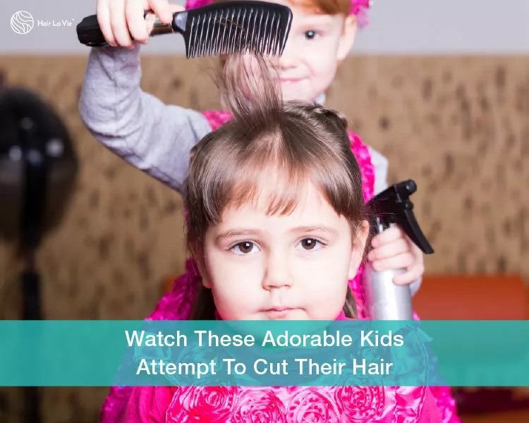 Yikes! Cute Kids Try To Cut And Style Their Own Hair