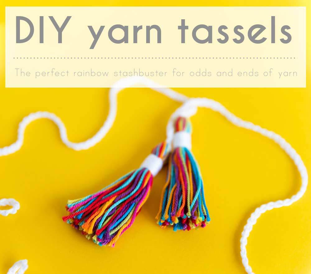 DIY yarn tassels