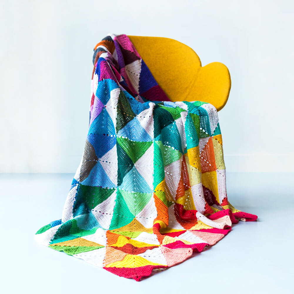 Big Larksfoot Rainbow Blanket