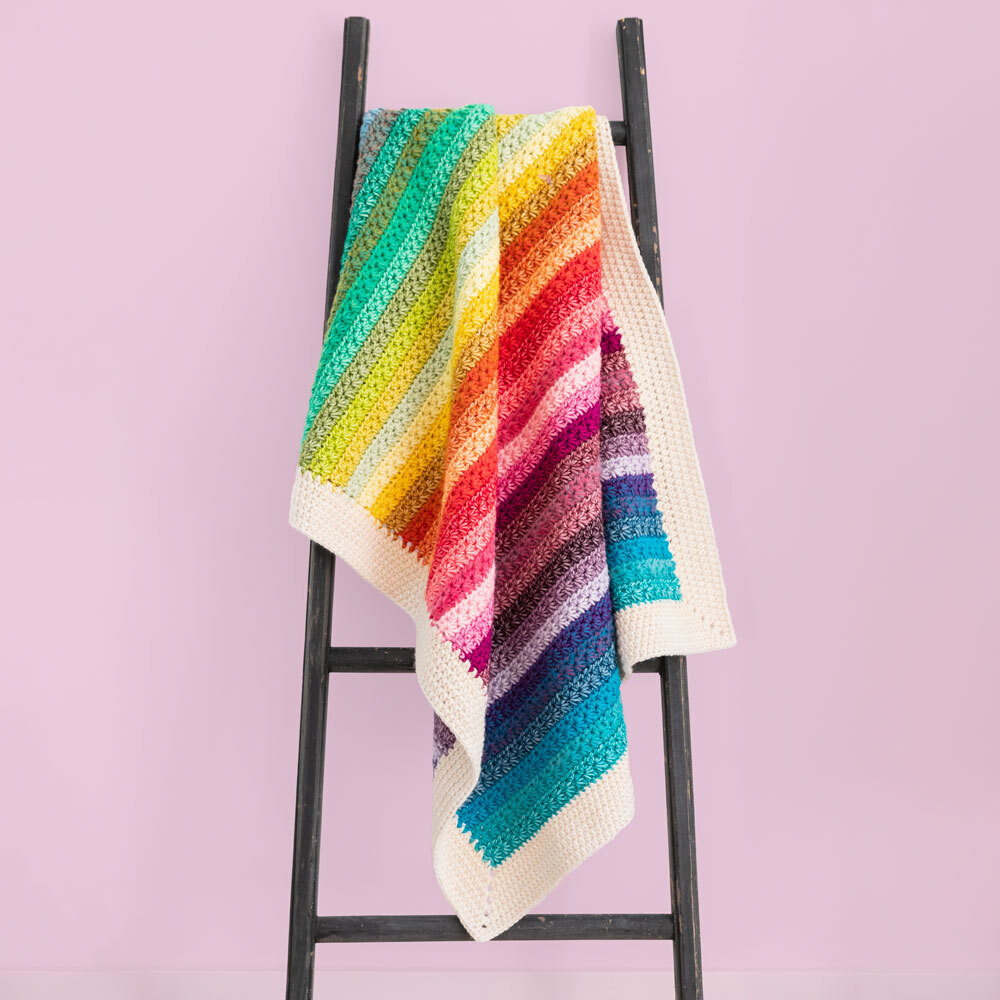 Star Stitch Rainbow Blanket