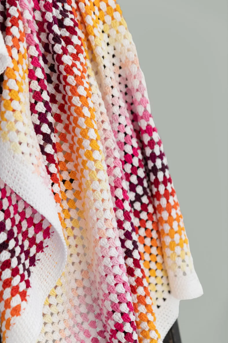 Granny Stripe baby blanket