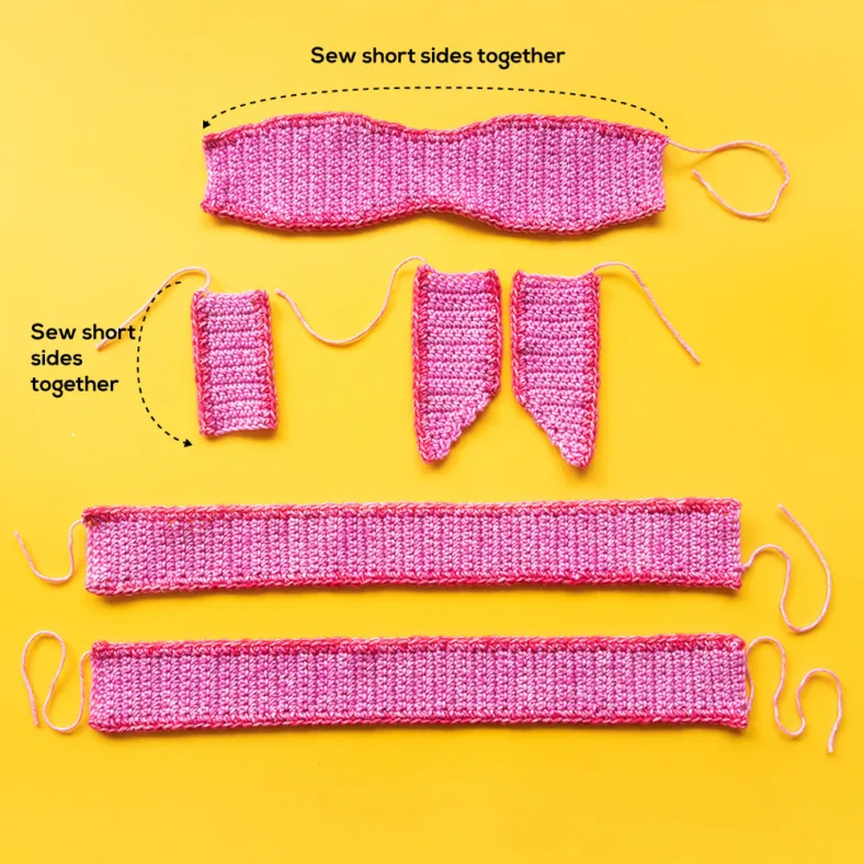 Pieces of Gift Pillow Bow