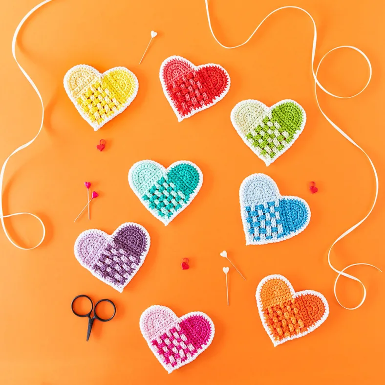 Hygge Hearts Scandinavian Folk motif