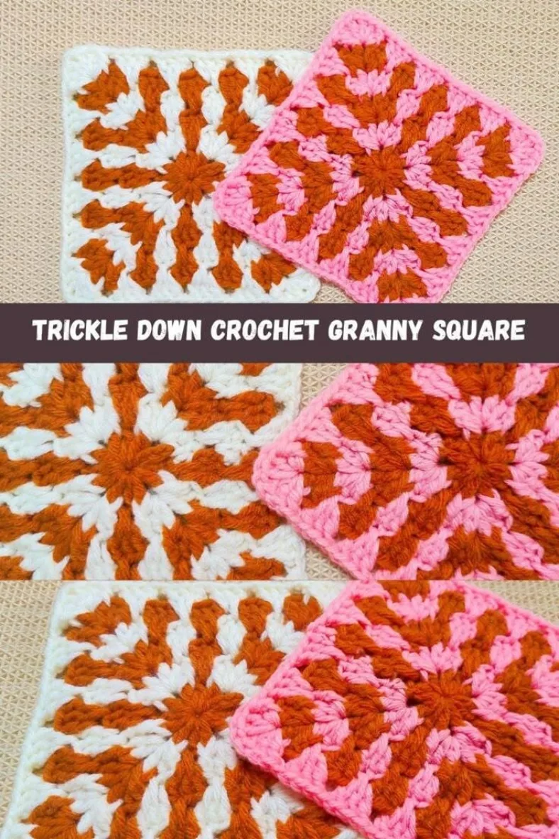 Trickly Down granny square