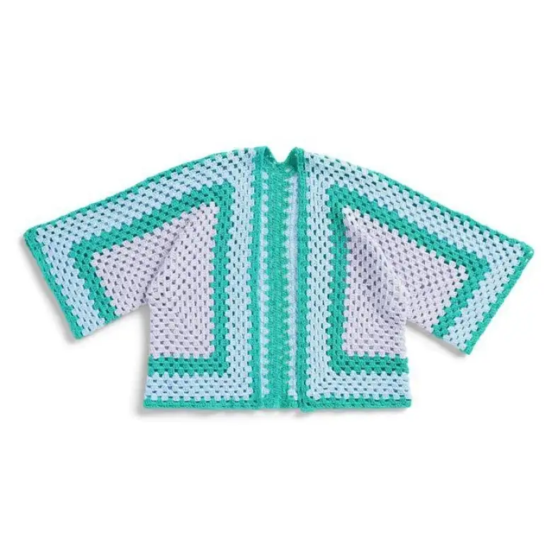 11 cropped granny square cardigan auntlydias