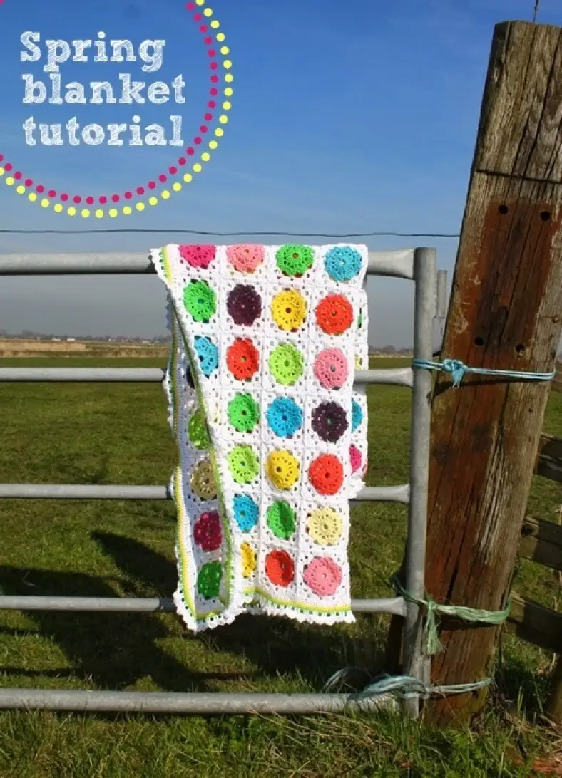 Spring blanket tutorial 2