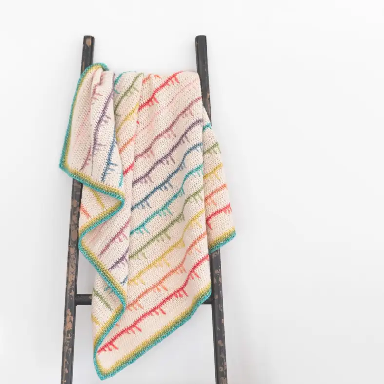 Paint drip blanket 10 webres square