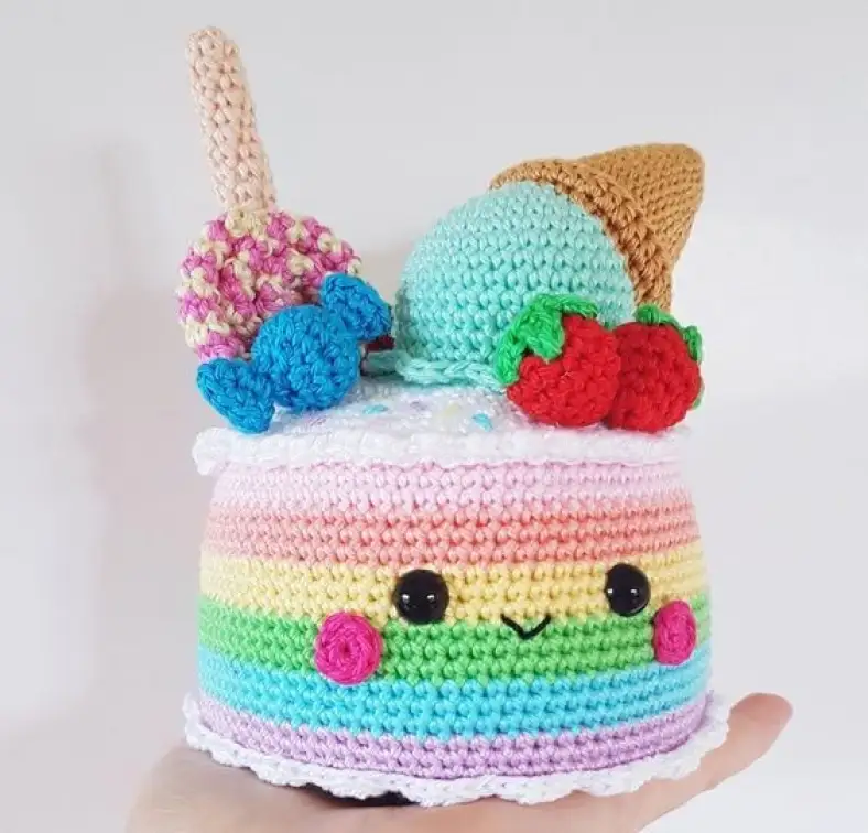 Rainbow Birthday Cake Super Cute Design