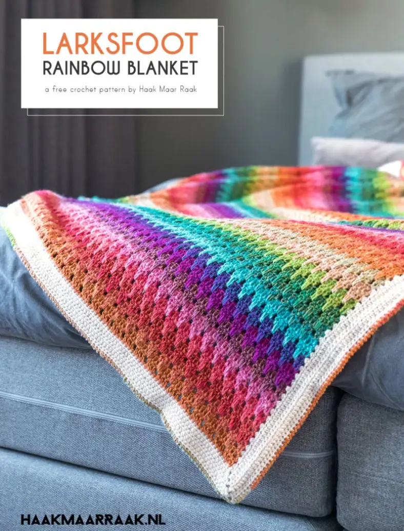 Big Larksfoot Rainbow Blanket