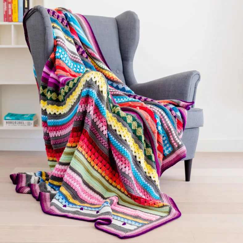 Rainbow Crocheted Blankets