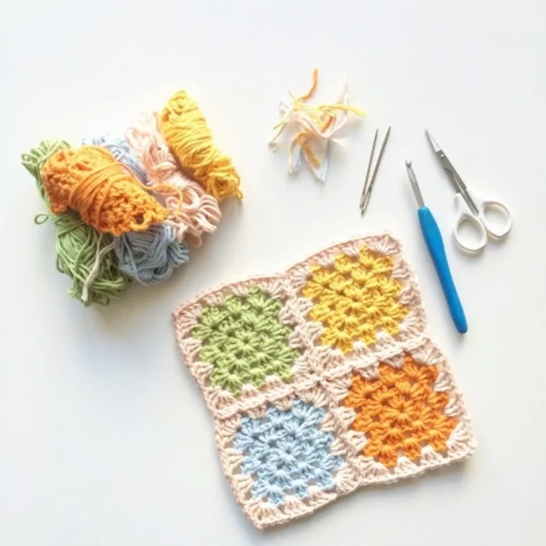 Granny Square potholders