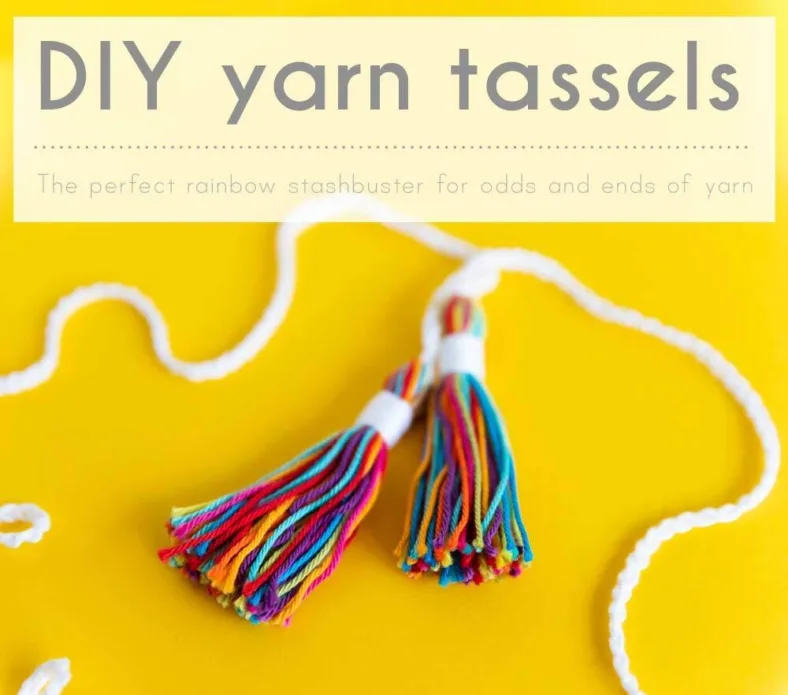 How to make quick DIY Yarn Tassels | photo tutorial | Haak Maar Raak